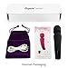 Oopsix Personal Wand Massager Cordless Waterproof - Handheld Electric Body Massager Wand Rechargeable 9 Powerful Vibration Mini Massager for Muscle Recovery(Black)