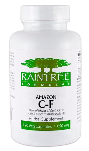 Raintree Formulas Amazon C-F Cold and Flu 650mg 120 Vegetarian Capsules