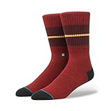 Stance Men's Sequoia 2 Maroon Socks LG