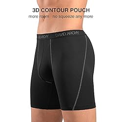DAVID ARCHY Mens Underwear Solid Quick Dry Boxer
