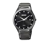 Seiko Men's Black Solar Dress Watch