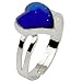 Jude Jewelers Adjustable Color Changing Mood Ring Inspirational Mystique Marble (Heart, Adjustable)