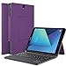 IVSO Keyboard Case for Galaxy Tab S3 9.7,Samsung Galaxy Tab S3 9.7 Case with Keyboard Ultra-Thin Detachable Wireless Keyboard Stand Case for Samsung Galaxy Tab S3 9.7 SM-T820/SM-825 Tablet(Purple)