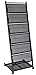 Fantastic Displays 6 Pocket Mobile Literature Rack Brochure Holder for Magazine Rolling - Large
