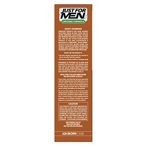 Just For Men Original Formula Men's Hair Color, Ash Brown (Pack of 3)