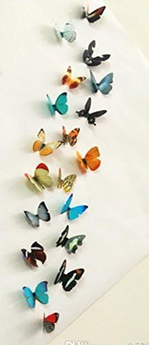 JAAMSO ROYALS Multi Color Decorative 3D Butterflies' Wall Sticker for Kids Room Hall Bed Room Wall Decor and Home Decor 1 Combo Pack of 19 pc (21 cm X 29.7 cm) H1-004