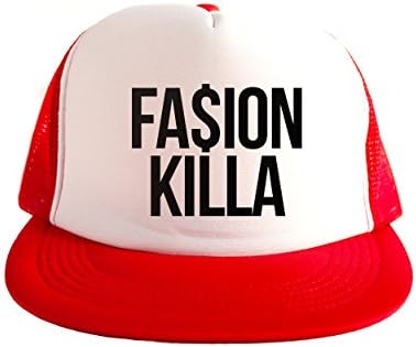 Fasion Killa Cool Swag Hip Hop Print 80s Style Snapback Hat Cap Red
