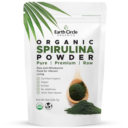 Spirulina Powder, Kosher, Raw and Non-Irradiated | Pure Vegan Protein | Premium…