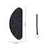 Gejoy Soft Foam Nose Pads Self Adhesive Thin Nosepads Non-Slip Silicone Eyeglass Nose Pads for Glasses Eyeglasses Sunglasses (Black, 45 Pairs)