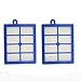 2 Pack Ximoon filter for Electrolux EL012W EL013W,Canister 6985 6988 6989 5010 & Eureka HEPA Filter, Part # H12 H13 HF12 HF1 60286A