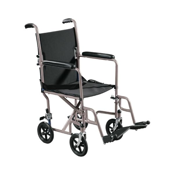 Drive Medical 1239RD Foldable Rollator Walker with Seat, Red Mobility