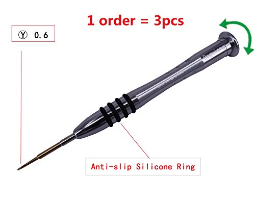 Dogxiong 3ps Magnetic 0.6mm Y Shape Pentalobe Bottom Repair Screwdriver Tool kit for iPhone 7 7S Plus, Apple Watch 1/2