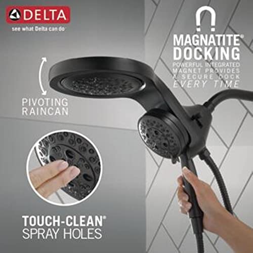 Delta Faucet HydroRain 5Spray Dual Shower Head with