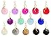 Key Chain Accessories for Women - Ivory Faux Fur Ball Charm and Artificial Pearl with Key Ring