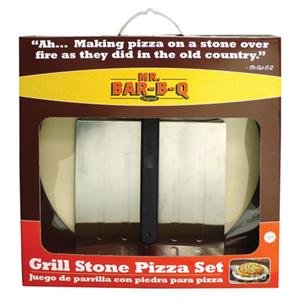 Mr Bar B Q 06187X 3Piece Pizza Stone Kit