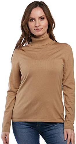 August Silk Women's Long Sleeve Turtleneck Top