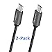 Meagoes Fast Micro USB Charging Cable(3.3ft/1M), 2-Pack Micro-USB Cords, for Samsung Galaxy S7 Edge/S7/S6 Edge/S6+/S6/S5/Note Edge/5/4, Sony Xperia, Moto X, Sharp Aquos, LG, HTC and More Phone - Gray