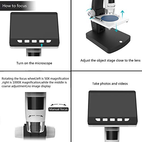 4 Microscope+YINAMA+Magnification+Rechargeable+Microscopes