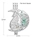 Vie jeune 10pcs Silver Wolf & Moon Pearl Cage Beads Cage Locket Pendant DIY Jewelry Making Supplies-For Oyster Pearls, Fun Gifts (Wolf & Moon)