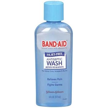 Amazon.com : Band-Aid Hurt Free Antiseptic Wash, 6 oz : Health ...