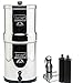 Big Berkey Water Filter 2.5 Gallon System Bundle: 2 Black BB9 Filters, 2 PF2 Fluoride Filters, 1 Stainless Steel Water Bottle