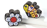 Romero Britto Flower & Butterfly Salt & Pepper Shaker by Giftcraft