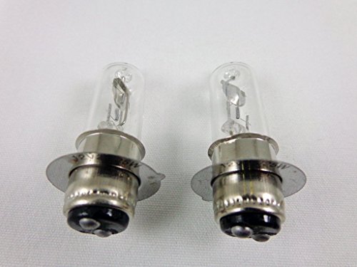 (Set of 2) 12V 35W Halogen Headlight Head Light Bulb for Scooter ATV Moped Quad Go Kart Motorcycle 4 Wheeler Dune Buggy Sandrail Taotao Sunl Coolster Roketa Jonway