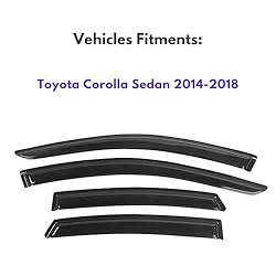 IMMORTAL GROUP Window Visor Compatible with Toyota