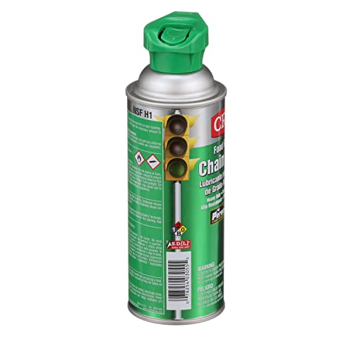 CRC 03055 Food Grade Chain Lubricating Spray, 12 oz Aerosol,Clear/White Pricepulse