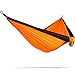 Bear Butt Double Parachute Camping Hammock, Orange/Black