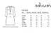 Aahwan Indian Tunic Top Kurti for Women Blue Denim and Taffteta Silk A-line Long Dress