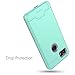 Teelevo Wallet Case for Google Pixel 2 XL, Dual Layer Case with Card Slot Holder and Kickstand for Google Pixel 2 XL - Mint Green