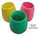 Ramini Brands Silicone Wine Glasses - Bonus Wine and Spirits Recipes - Unbreakable Reusable Cups - Camping Sailing Fishing Parties Tailgating - Set of 2 (Green)