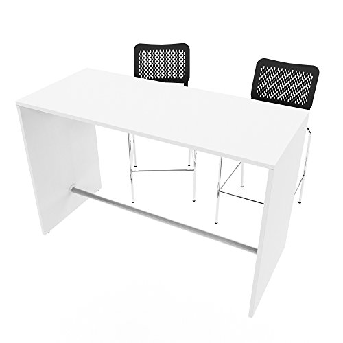 Stehtisch Light 160 x 70 cm groß im edlen Weiß Bartisch Tresentisch Theke – Bild 4