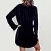 R.Vivimos Womens Velvet Long Sleeve Pocket Casual Mini Shirt Dress (XL, DarkBlue)