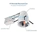 LUMINOSUM 4 Inch Remodel Recessed Can, Air Tight IC Housing, with TP24 Connector and E26 Socket, UL-Listed, 8-Pack