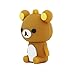 Usbkingdom 32GB USB 2.0 Flash Drive Cute Animal Bear Shape Pen Drive Memory Stick Thumb Drive Pendrive Jump Drive Flash Disk (Brown)