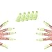 Teenitor Gel Polish Remover Clips, 10PCS Soak Off Nail Clips, 10PCS Nail Polish Remover Clips for Toes, Acrylic Soak Off Tools Green