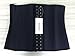 YIANNA Women's Underbust Latex Sport Girdle Waist Training Corset Fat Burner Abdominal Trainer Waist Body Shaper For Weight Loss, Size S (Black)