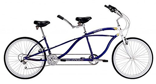 Micargi Island Tandem Bicycle, Blue, 26-Inch