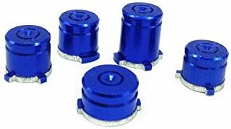 QKILL Replacement ABXY Guide Buttons + T8 Torx Security Screw Tool repair tool for Xbox One Controller Custom Kit Xbox One Controller Aluminum Bullet ABXY Guide Buttons,Blue