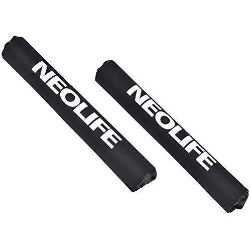 Neolife Aero Round Roof Rack Pads for Car Surfboard Kayak SUP Snowboard Racks 19 Inch Long Black [Pair] - Thumbnail 6