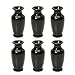 Hosley's Set of 6 Black Mini Flower Bud Vases- 3.75