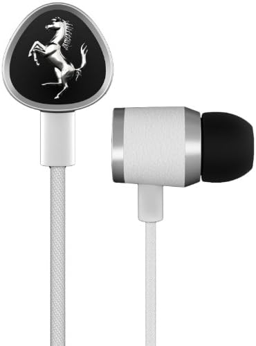 Ferrari AAV-1LFE012W Cavallino G150i Earphones with Three Button Remote - White (Discontinued by Manufacturer)