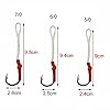 Shaddock-Fishing-20-50-Pack-Sharp-Jij-Jigging-Assist-Hooks-Stainless-Steel-Assist-Fishing-Hooks-Fishhooks-with-White-PE-Line