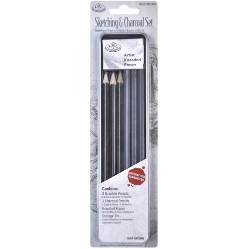 Royal & Langnickel Mini Tin Sketching and Charcoal Set