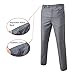 WULFUL Men's Suit Slim Fit 3 Piece Suit Blazer Two Button Tuxedo Business Wedding Party Jackets Vest&Trousers(Light Grey,S)
