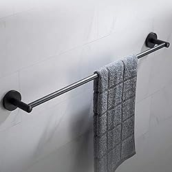 KRAUS Elie 24-inch Bathroom Towel Bar, Matte Black