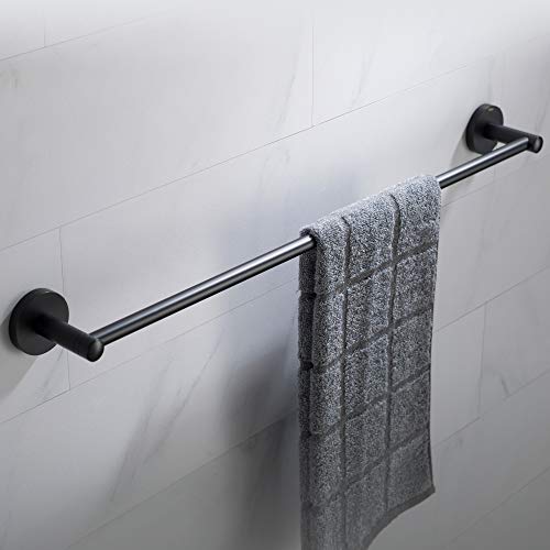 KRAUS Elie 24-inch Bathroom Towel Bar, Matte Black