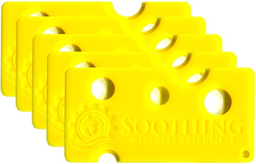 5 Pack Essential Oils Opener Key Tool Set (CANARY YELLOW) - The Perfect Opener and Remover Accessory for Roller Balls and Caps on Most Bottles - for DoTerra, Young Living, Aura Cacia & more